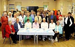 Members of the Mothers Union branches meet for lunch at Ainsworth community hall 